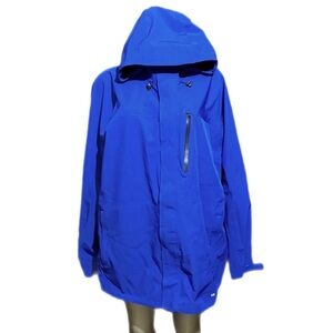 Land's End Classic Raincoat Hooded Blue Unisex Sz XXL 2X 50-52 Outwear Outdoor
